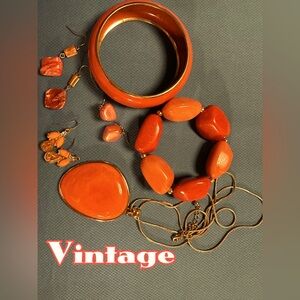 Vintage Orange Necklace Collection